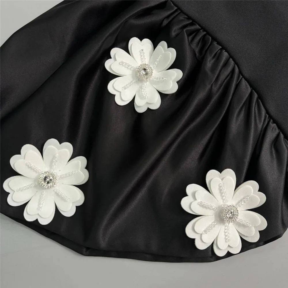 Sexy Strapless Bandage Patchwork Elegant Dresses