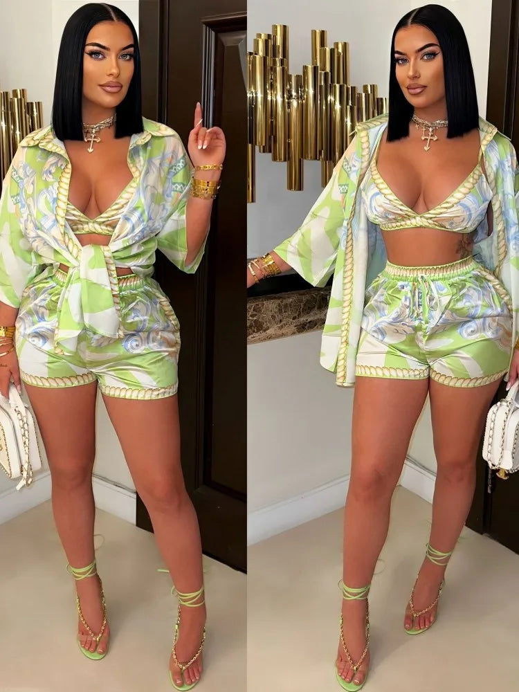 Sunkissed Stripe Breezy Luxe 3-Piece Co-ord