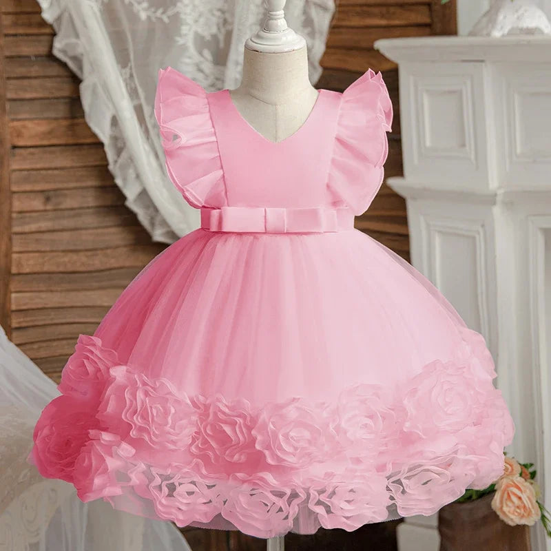Princess Dress for Party Toddler Summer Tutu Kids Wedding Birthday Dresses