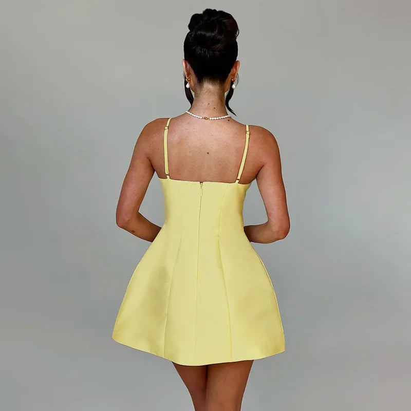 Glow Allure Wrap A-Line Mini Dress