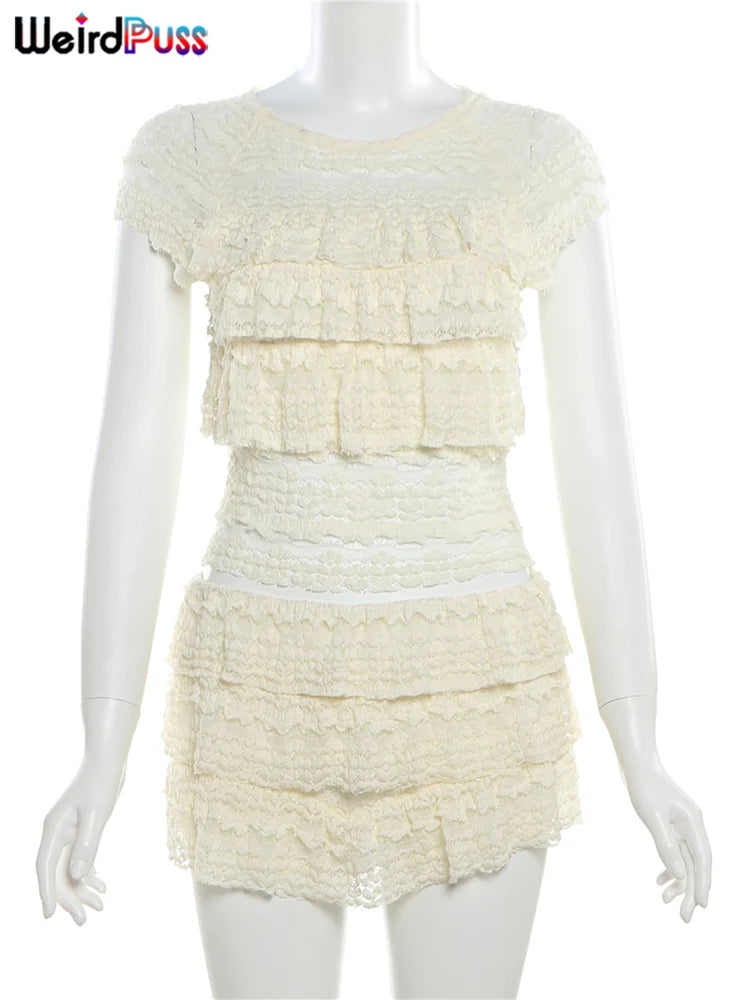 Womens Starry Daze Ruffle Co-Ord