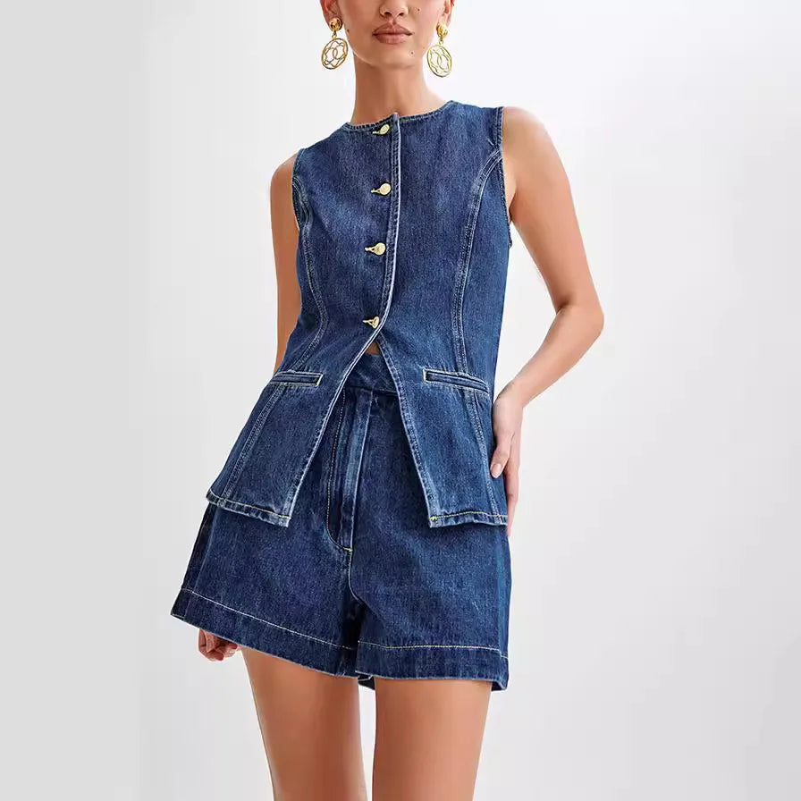 City Breeze Suit Sleeveless Summer Co-Ord