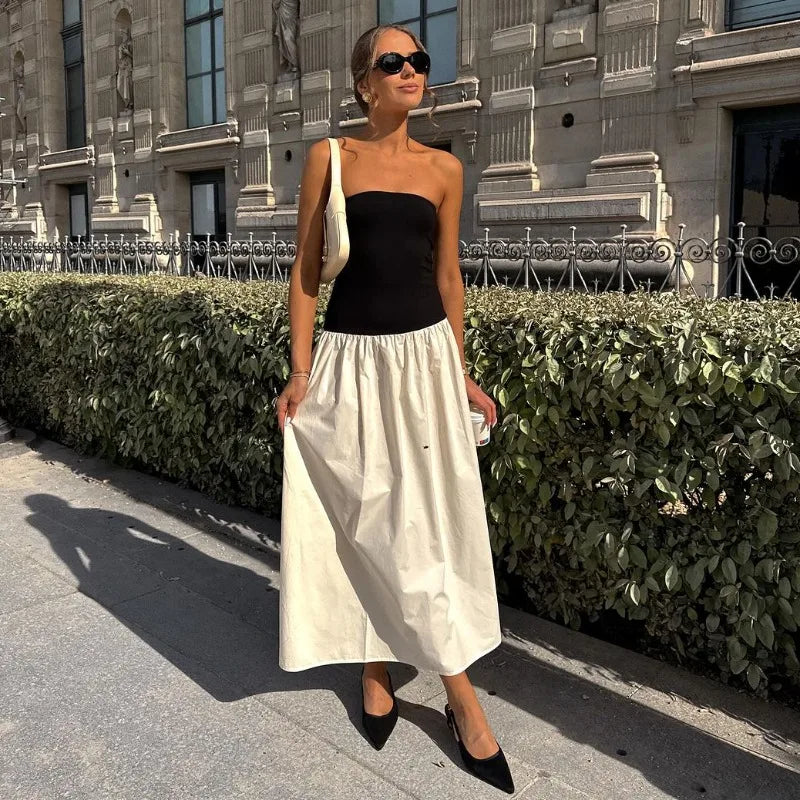 Strapless Maxi Off Shoulder Backless Sleeveless Dress