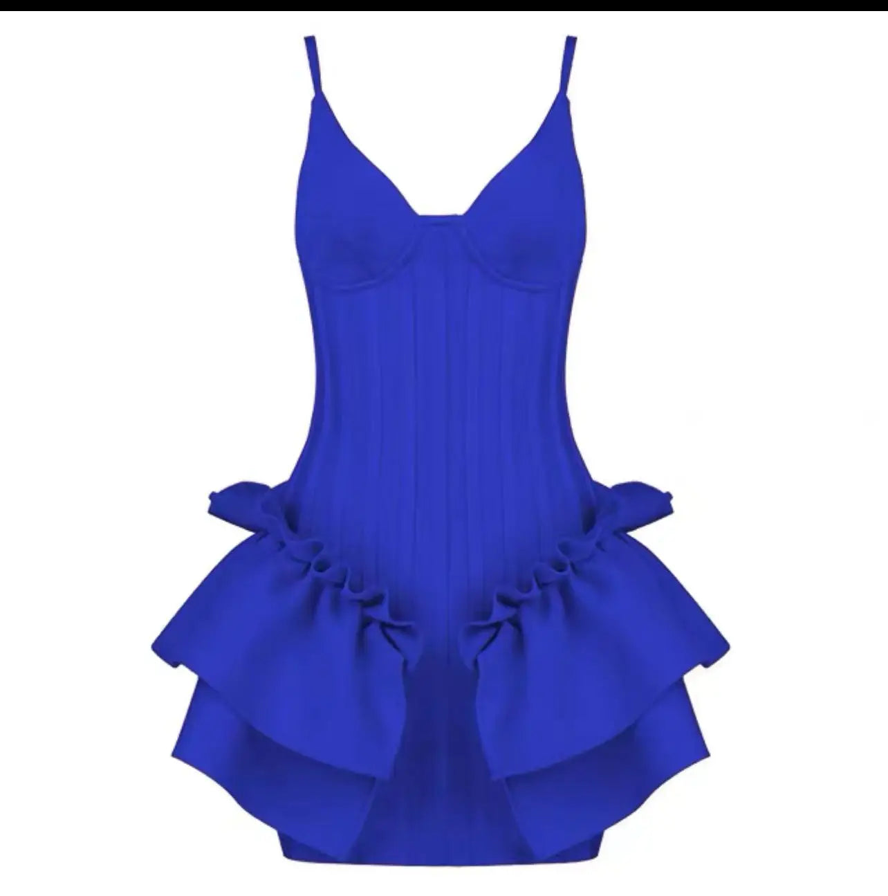 Bandage Dress Strap V-Neck Bodycon Mini Dress