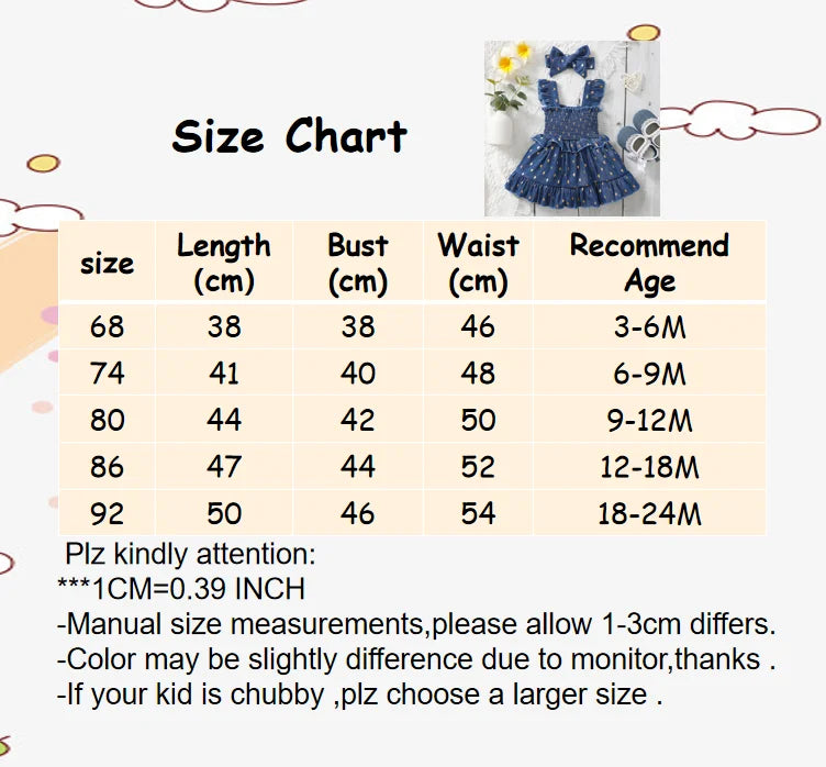 Baby Girl Golden Dot Slip Blue Princess Dresses with Headband Set