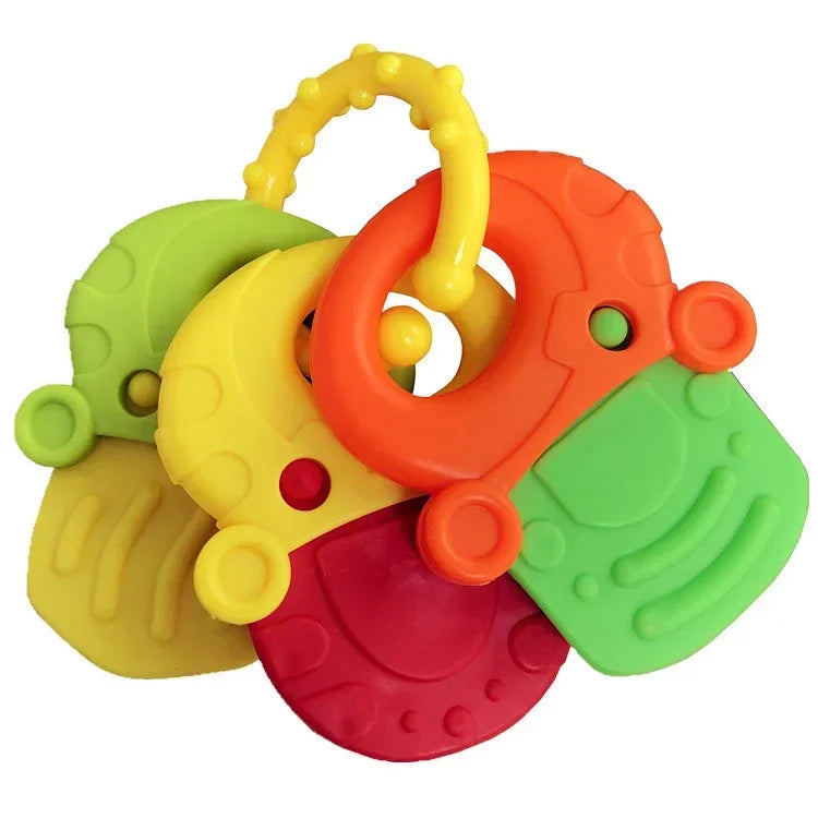 Newborn Chews Food Grade Teethers Training Bed Toy Baby fruit item Feeding Infant Rattle