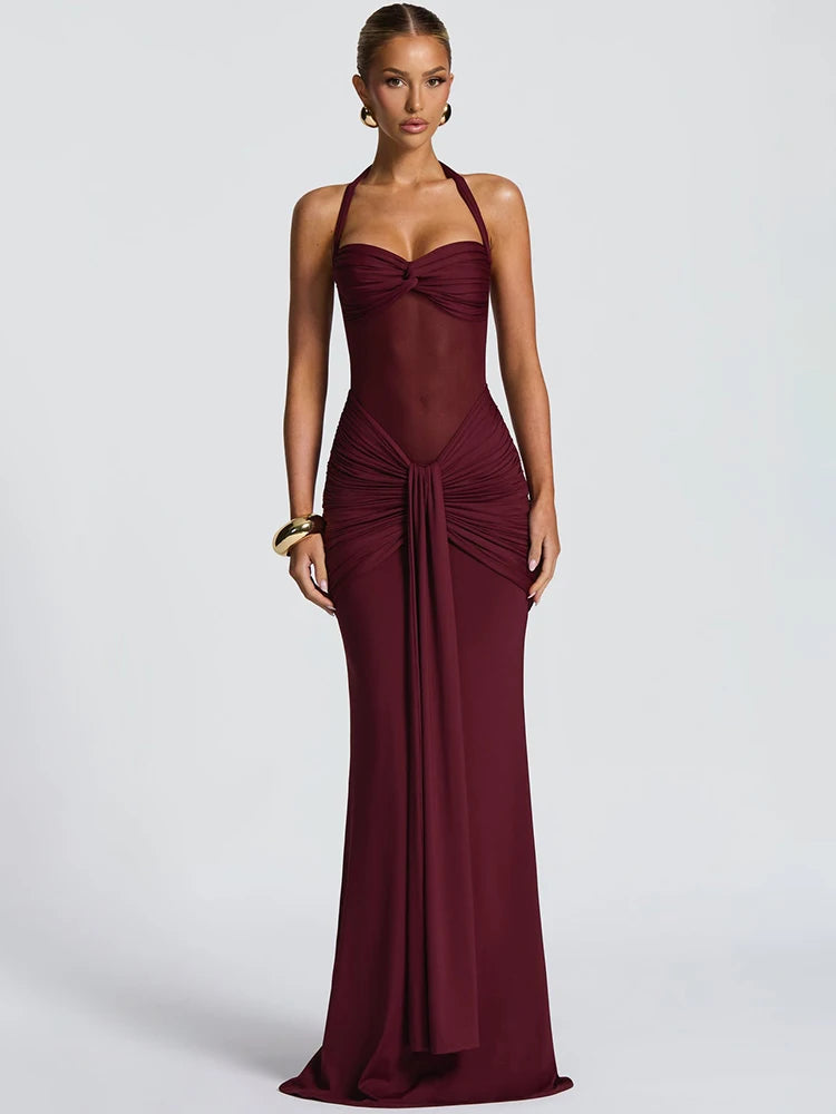 Chic Allure Patchwork Maxi Dress