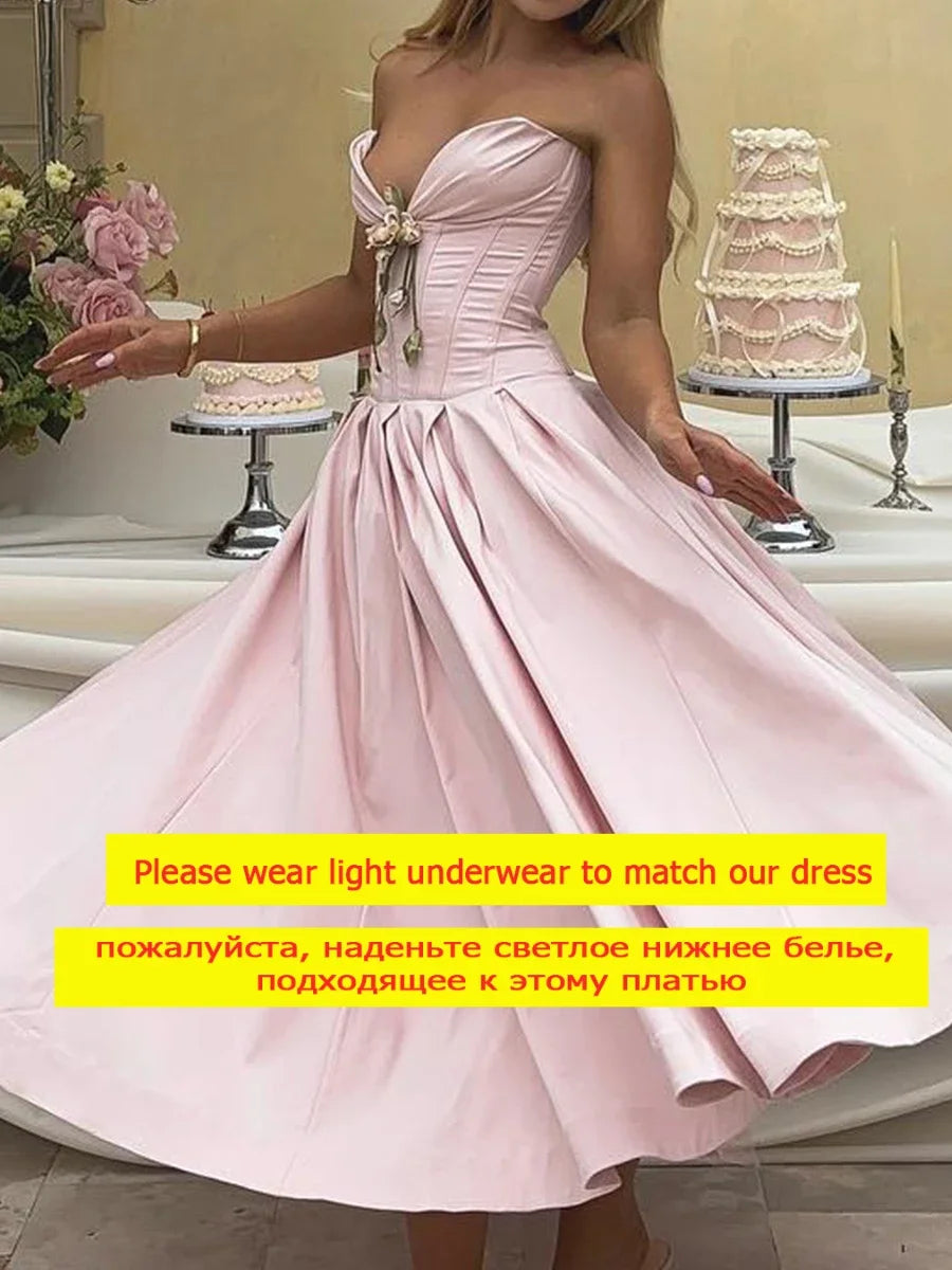 Elegant Strapless Bodycon Formal Occasion Dress