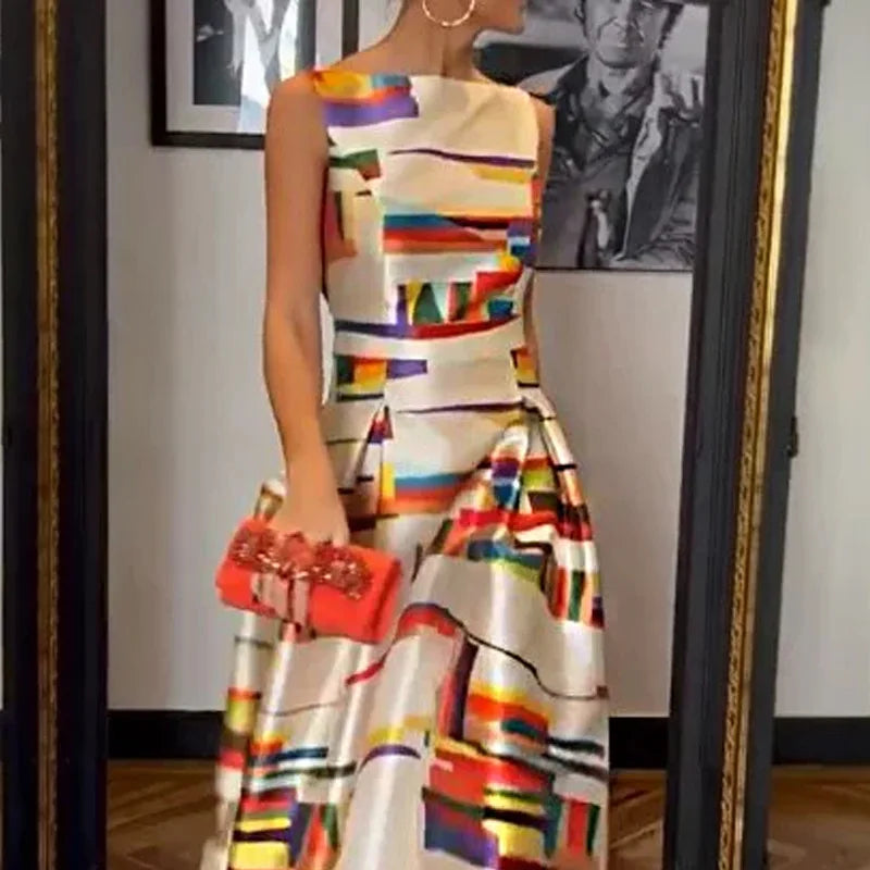 Elegant Essence Pleated Maxi Dress