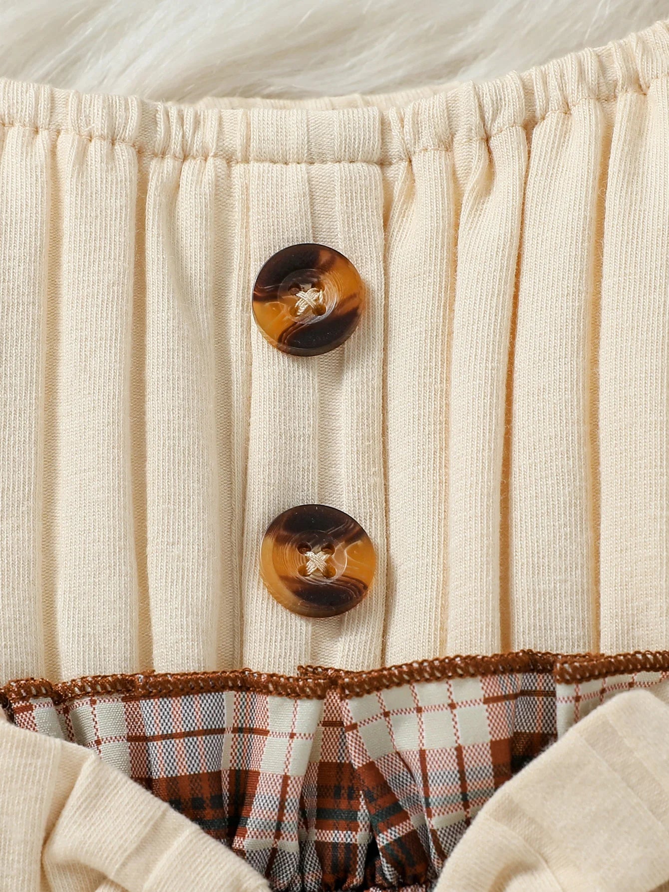 Baby Girls Autumn Long Sleeve With Bow Plaid Fahion Cute Dress