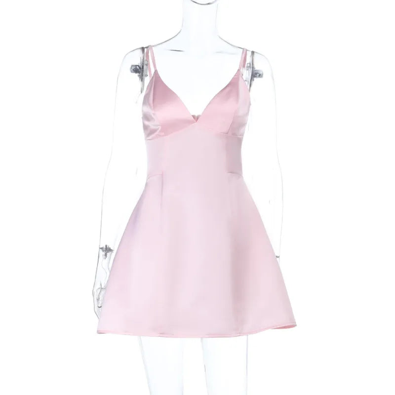 Glow Allure Wrap A-Line Mini Dress