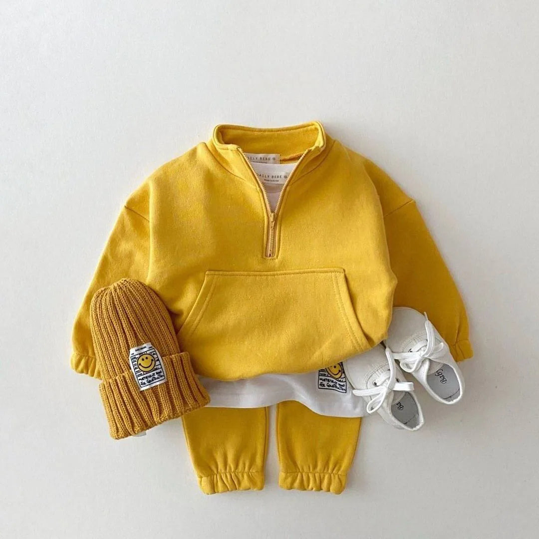 Toddler Fashion Costume Kids Tracksuits Letter Hoodies Jacket Pants 2Pcs Sets Spring Autum
