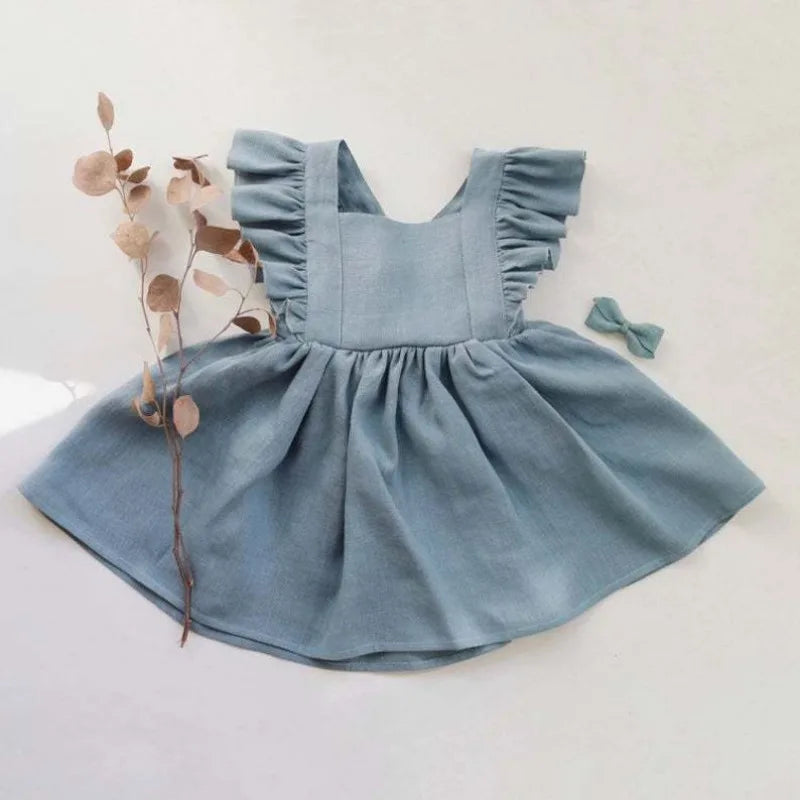 Toddler Girl Cotton Ruffles Infant Dress