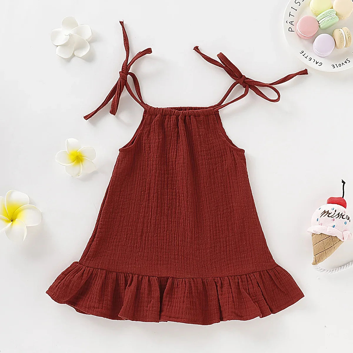 Toddler Baby Girl Sleeveless Ruffles Dress
