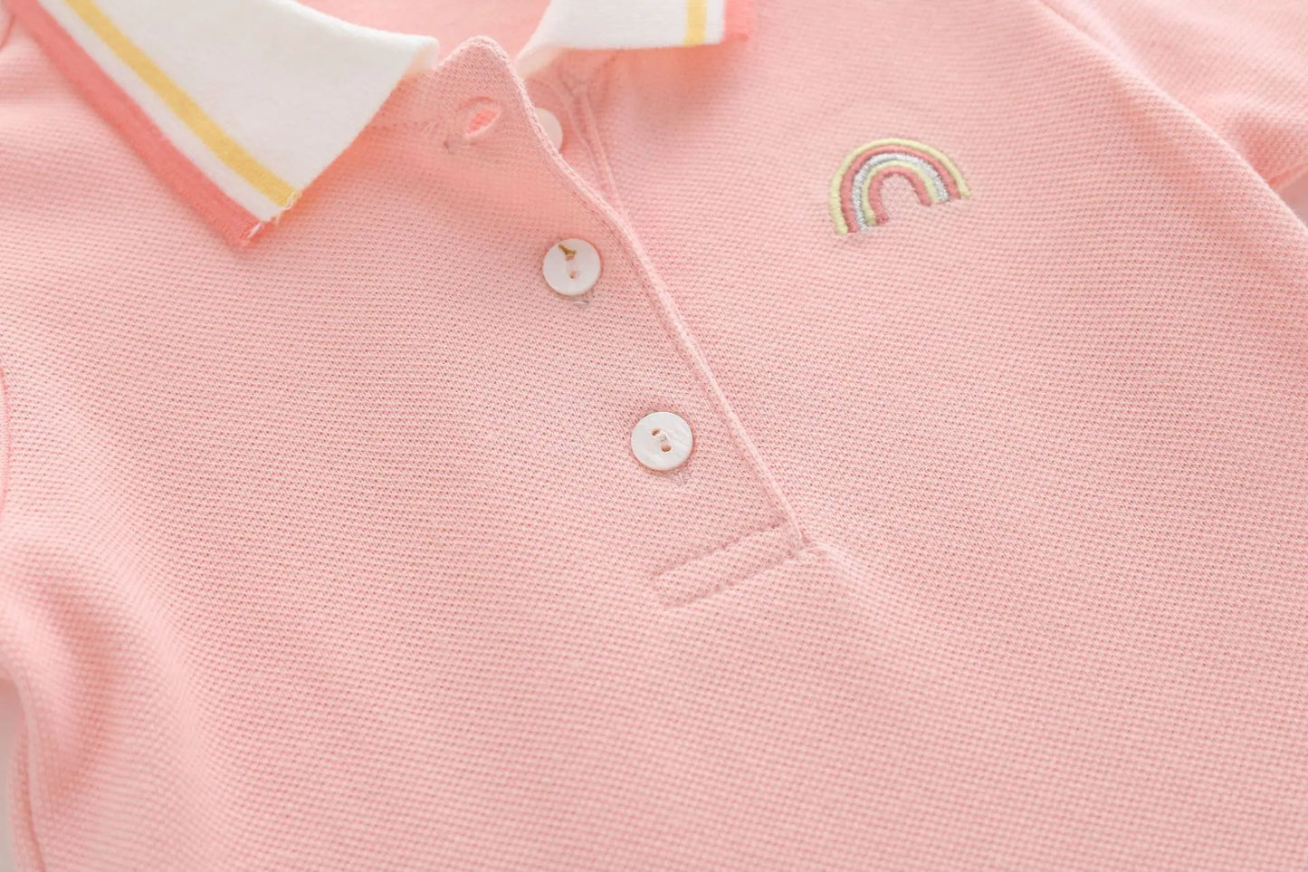 Infant Toddler Baby Girls Pink Polo Dress Summer Cotton Kids Casual Clothes