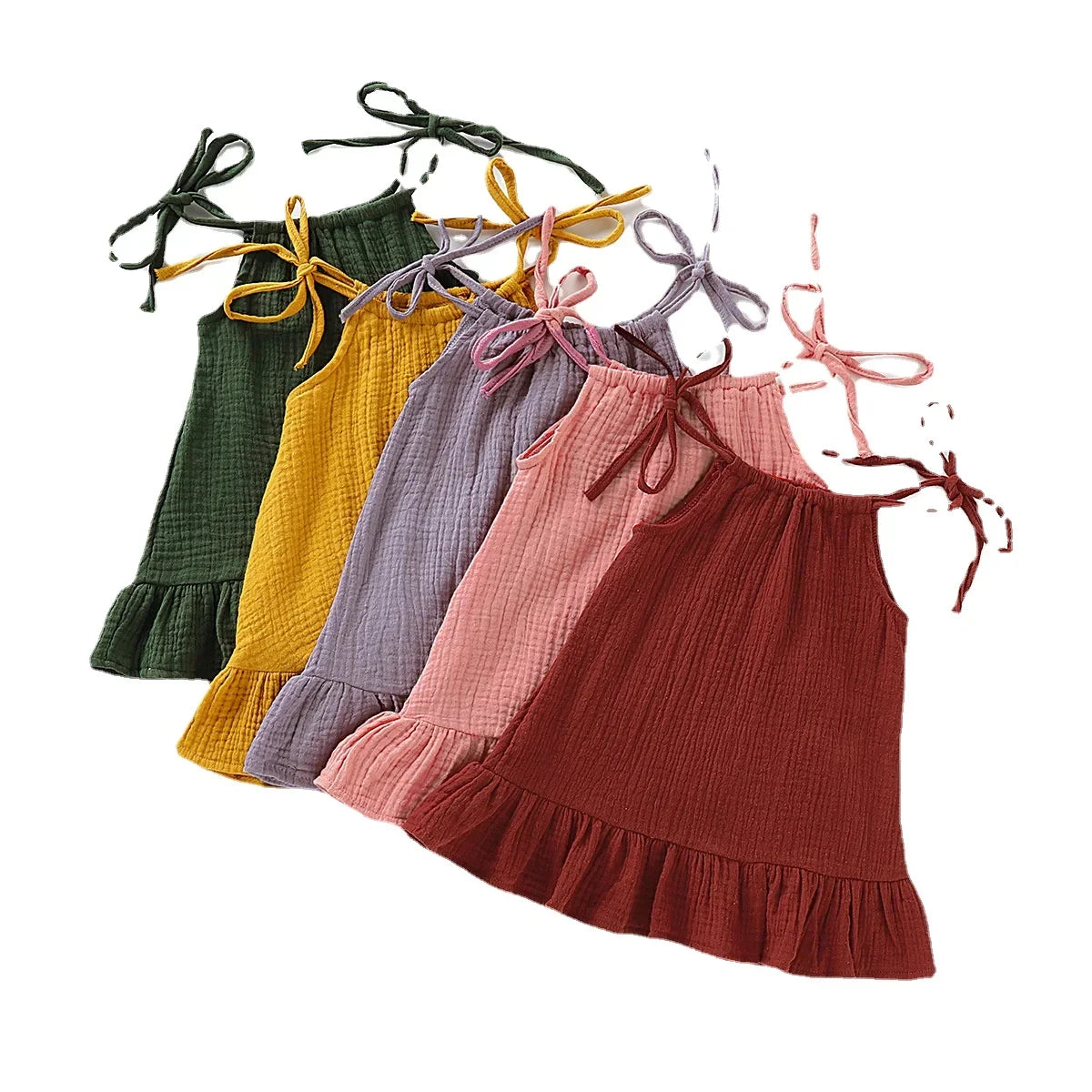 Toddler Baby Girl Sleeveless Ruffles Dress