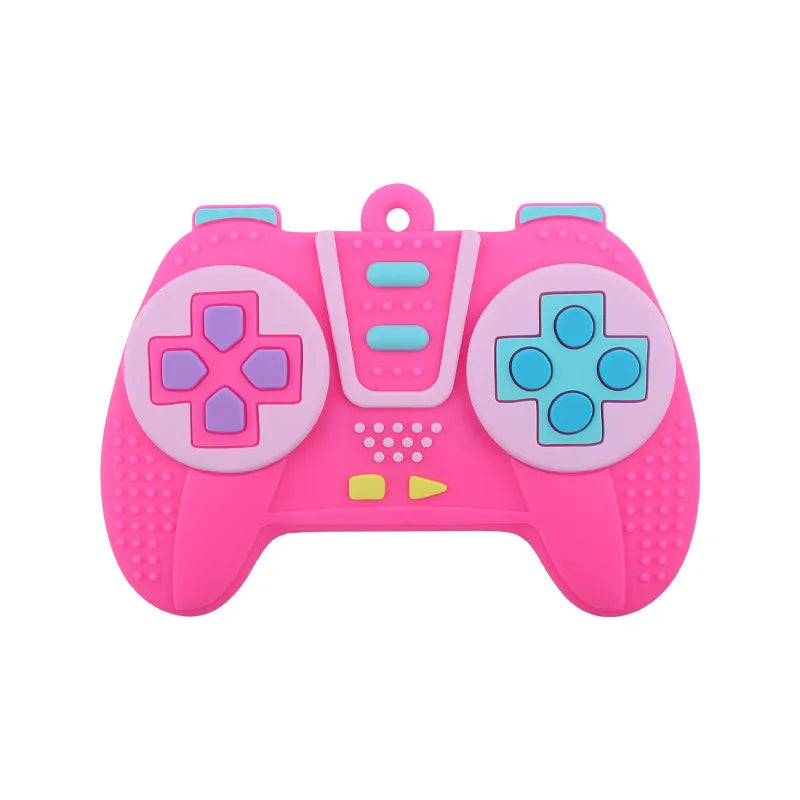 Baby Chew Teething Game Controller Shape Silicone Teething Toy for Babies 6-12 Months Gifts Sensory Educational