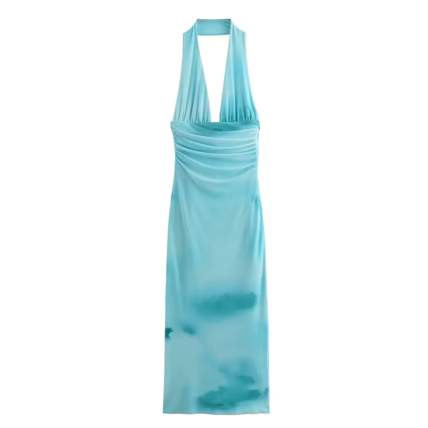 Women Sunkissed Waves Backless Beauty Dress