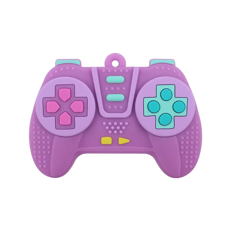 Baby Chew Teething Game Controller Shape Silicone Teething Toy for Babies 6-12 Months Gifts Sensory Educational