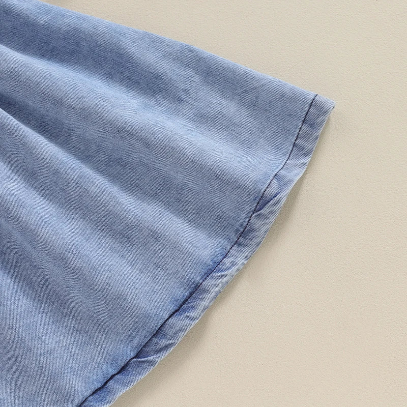 Baby Girl Denim Sleeveless Casual Jean Dress Princess