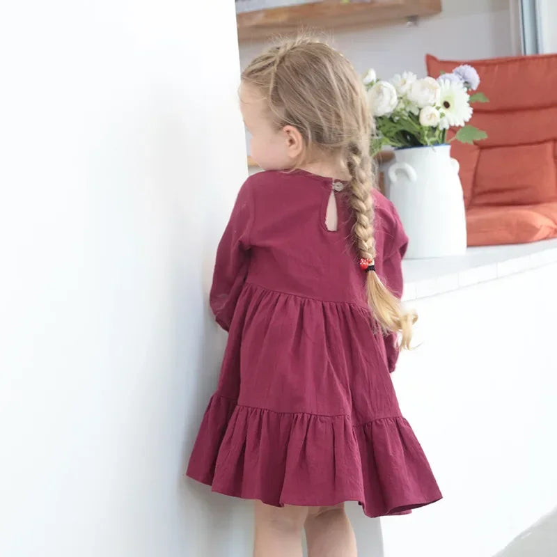 Infant Baby Girl Dress Full Sleeve Casual Toddler Dress