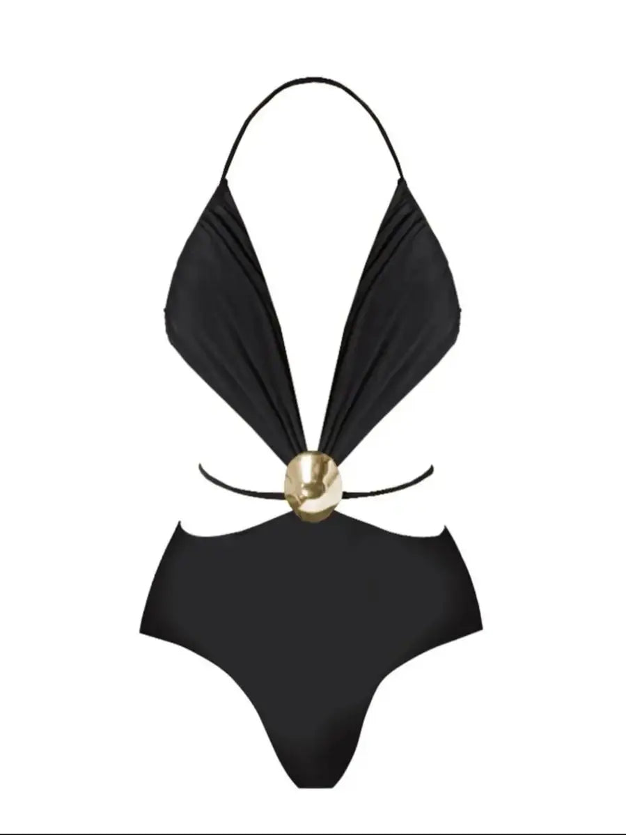 New Women Two Piece Set Skirt Suit V Neck Cut Out Sleeveless Slimming Bustier Cheeky Skirt Beach Dance Robe