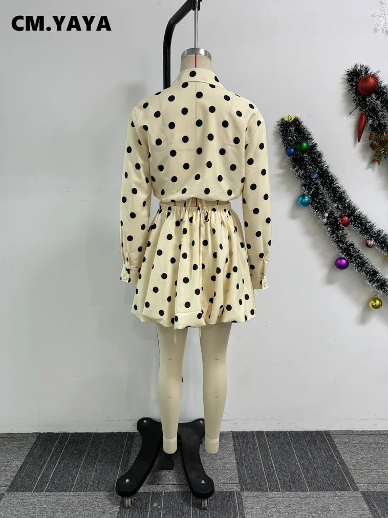 Luxe Bubble Skirt & Blouse Bot Print Boldness Co-Ord