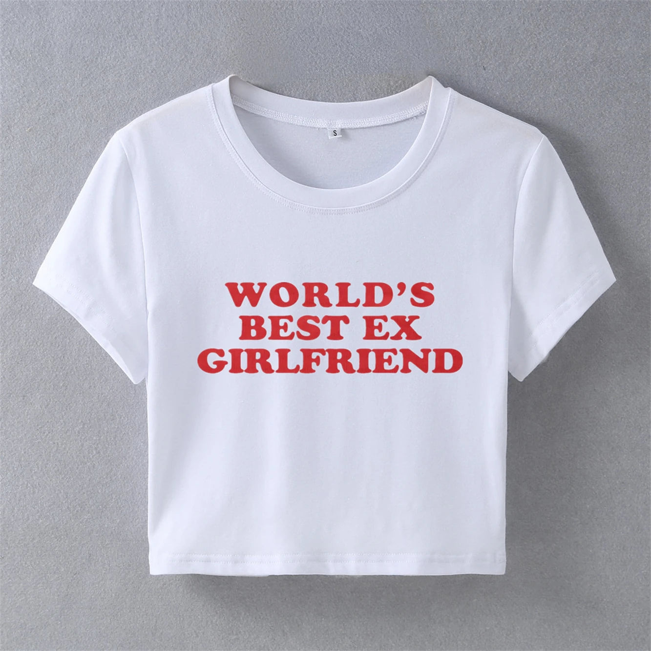 World’s Best Ex Girlfriend Crop Top Tee Women's Graphic T-Shirt