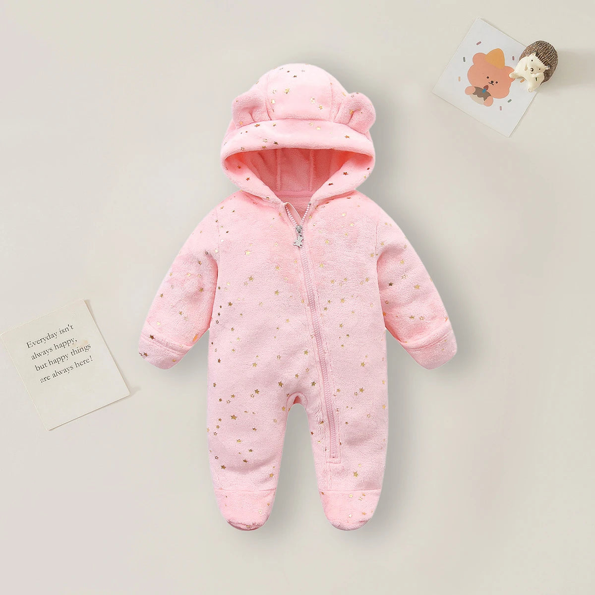 Baby Boys Girls Soft Flannel Jumpsuit