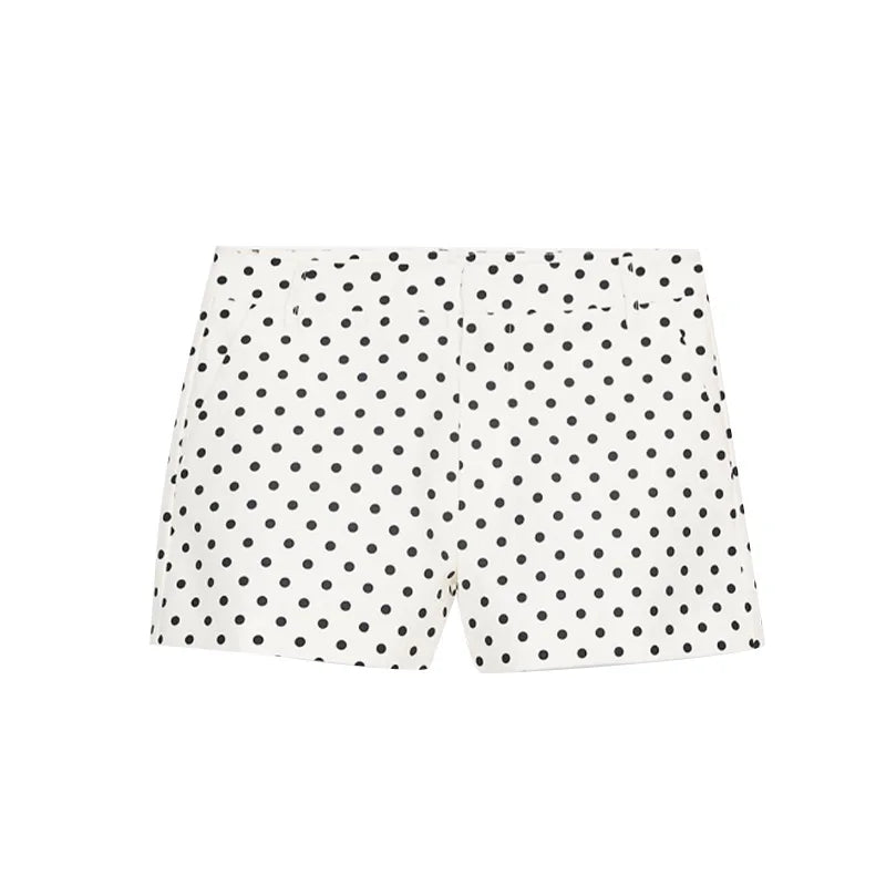 Polka Dot Jacket & Shorts Set