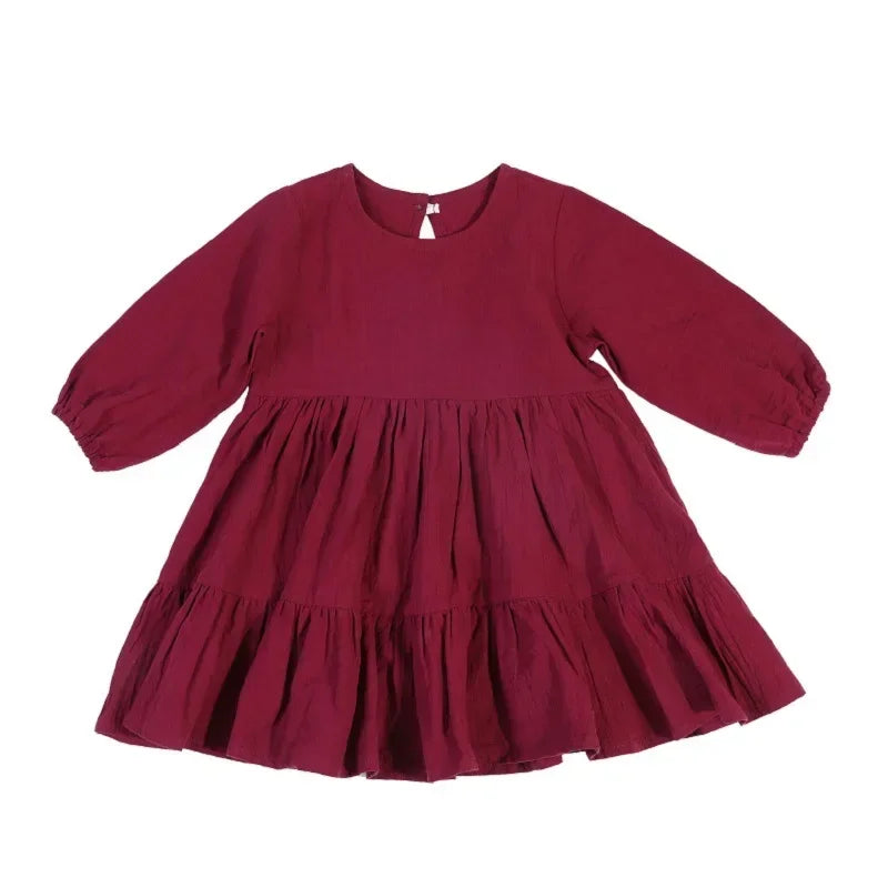 Infant Baby Girl Dress Full Sleeve Casual Toddler Dress