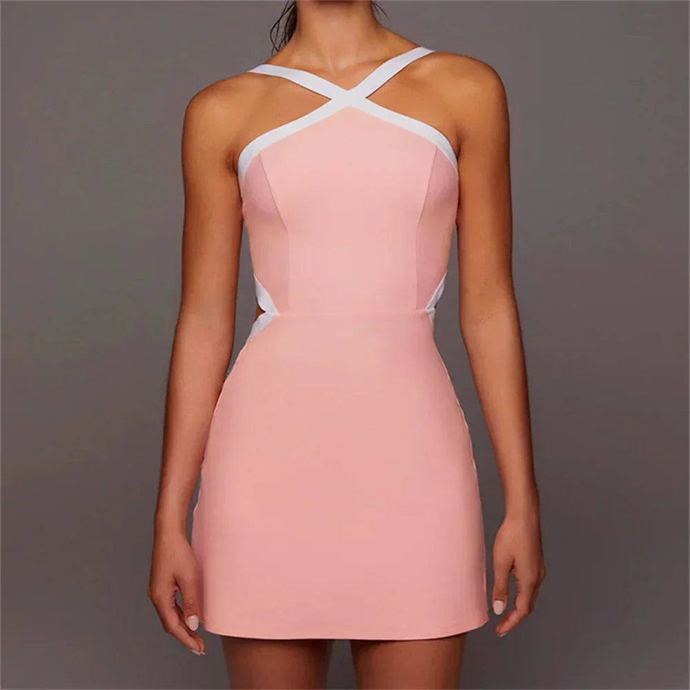 Pad Sport Bra Anti Shorts Women One Piece Jumpsuit Yoga Set Dress Athletic Golf Badminton Pickleball Tennis Active Wear Suits