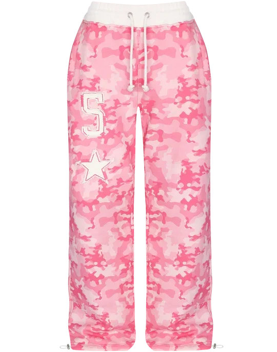 Streetwear Harajuku Retro Pink Two-Piece Set
