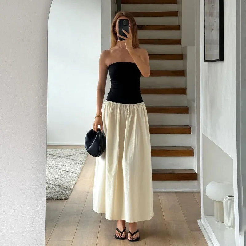Strapless Maxi Off Shoulder Backless Sleeveless Dress
