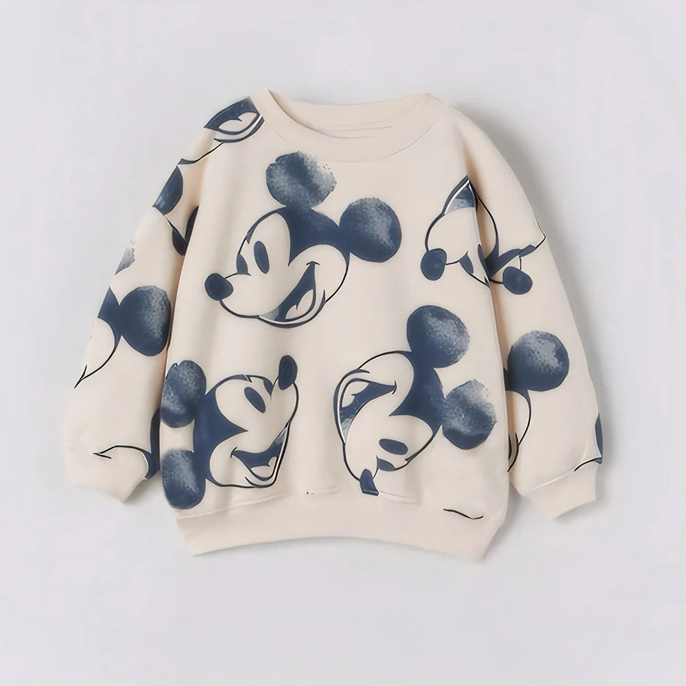 2Pcs Baby Boy Clothes Set Mickey Long Sleeve Kids Sweatshirts + Pants Spring Autumn Toddler Baby Girl Tracksuit Clothing