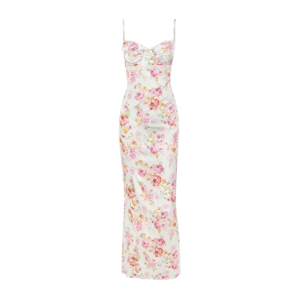 Floral Elegant Maxi Bodycon Dress