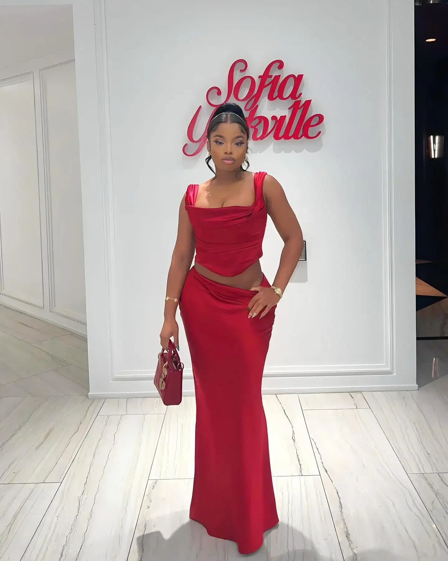 Sculpt & Spark Winewear Sultry Two-Piece Set