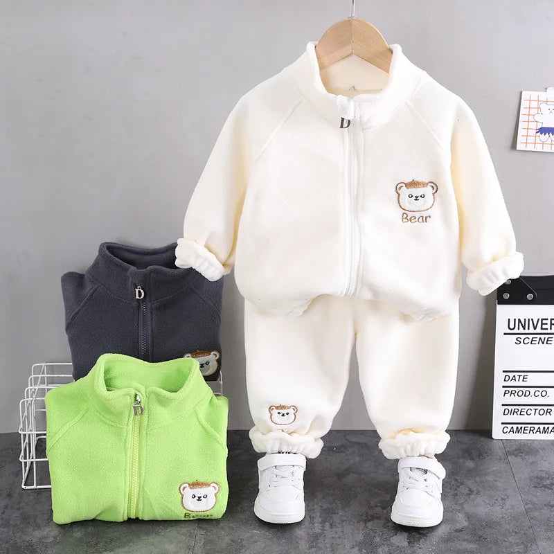 Unisex casual sports two-piece set for baby toddler outdoor clothing sets