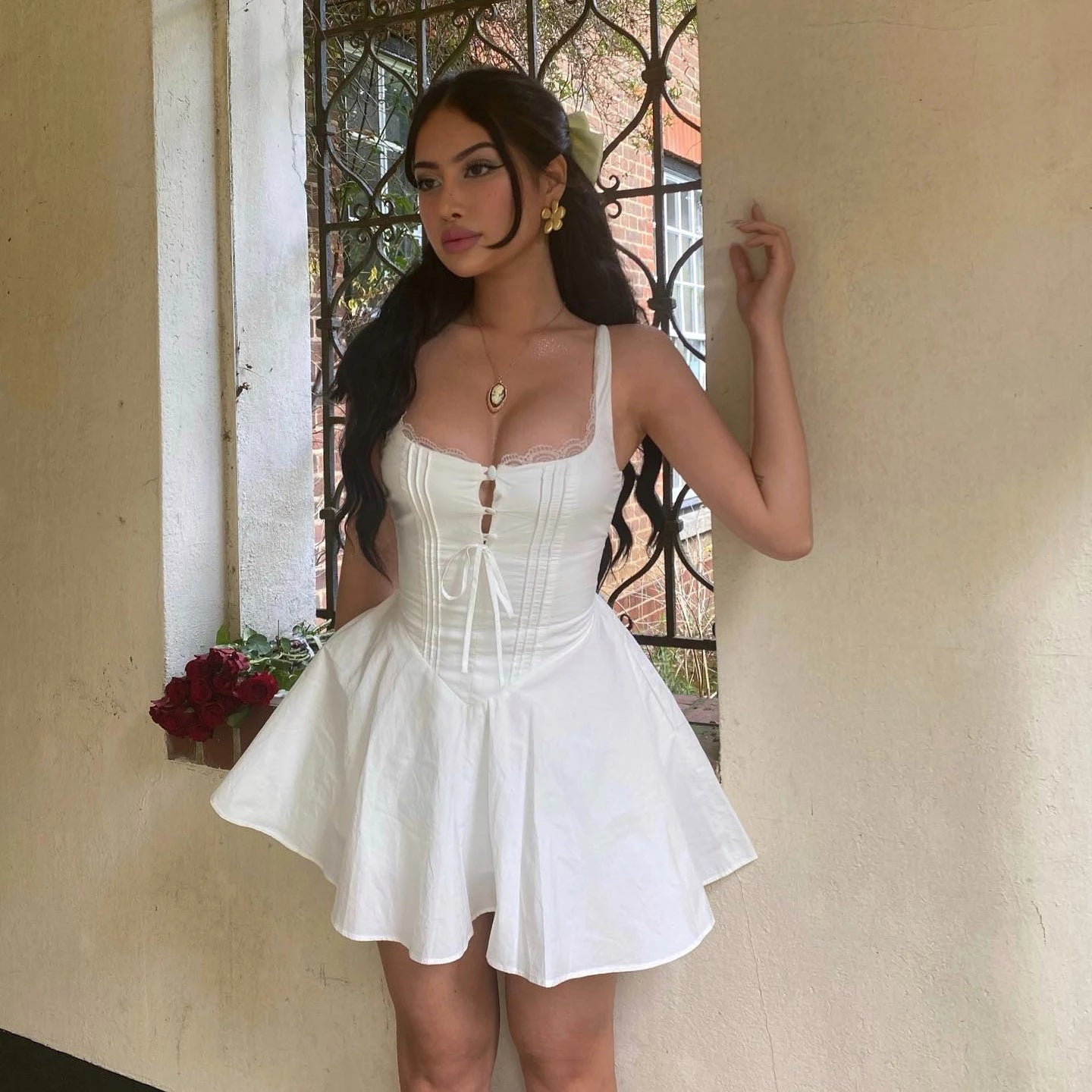 SunKissed Lace & Flower Grace Dress