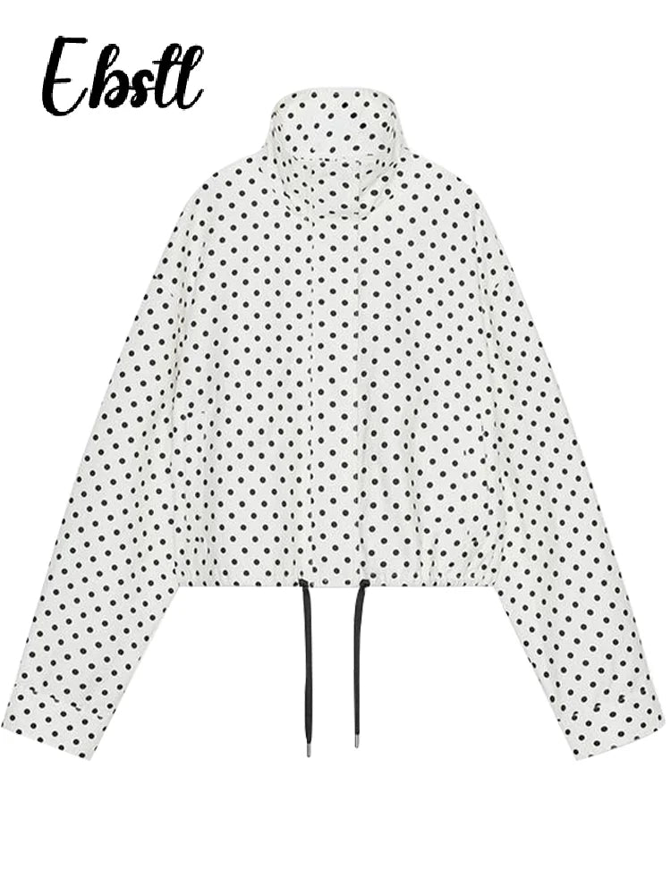 Polka Dot Jacket & Shorts Set