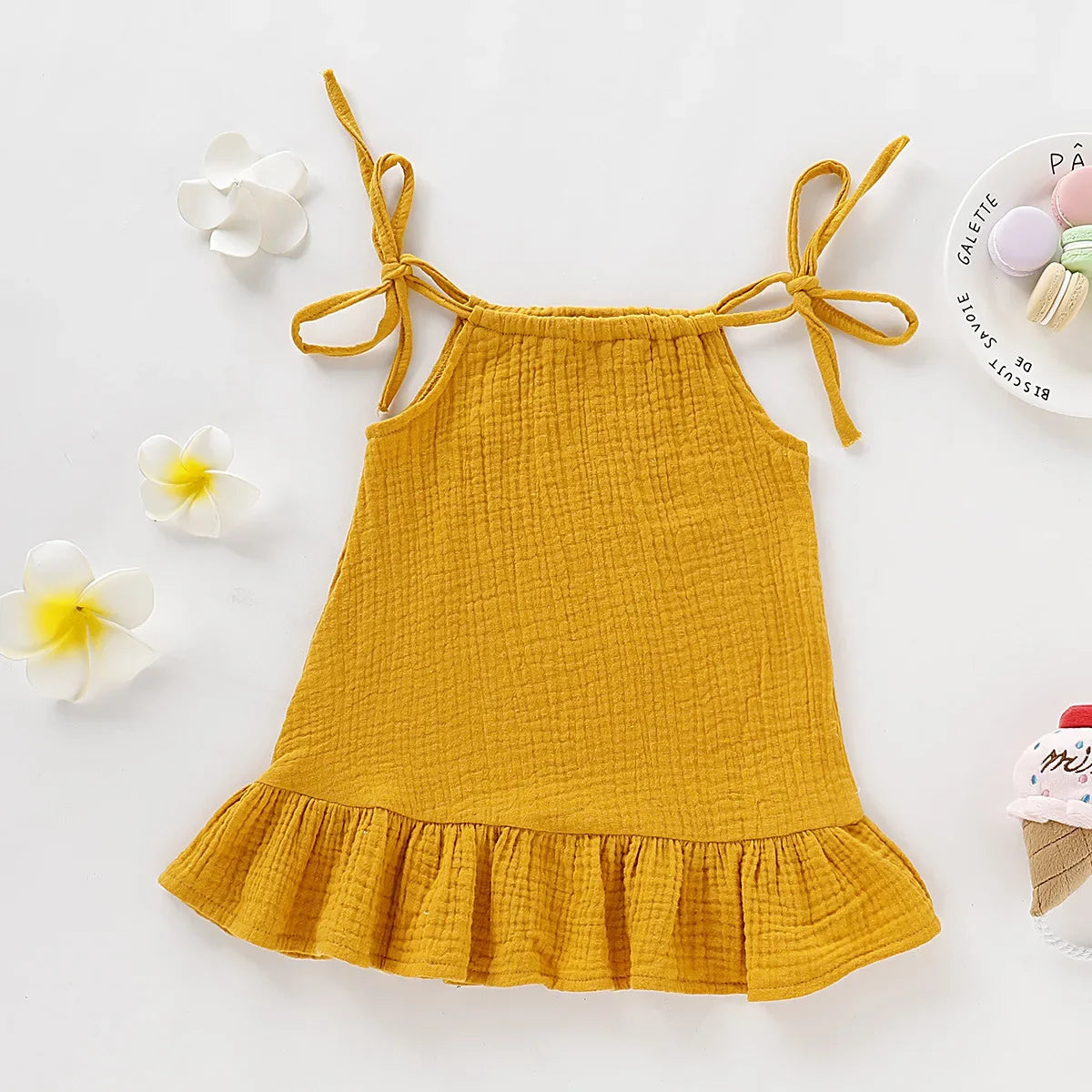 Toddler Baby Girl Sleeveless Ruffles Dress