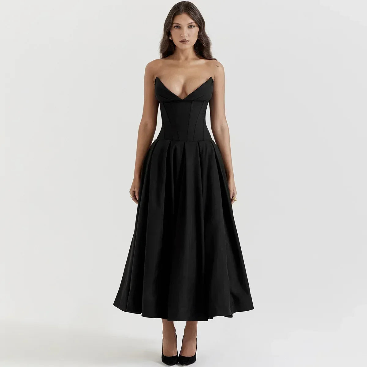 Elegant Strapless Bodycon Formal Occasion Dress