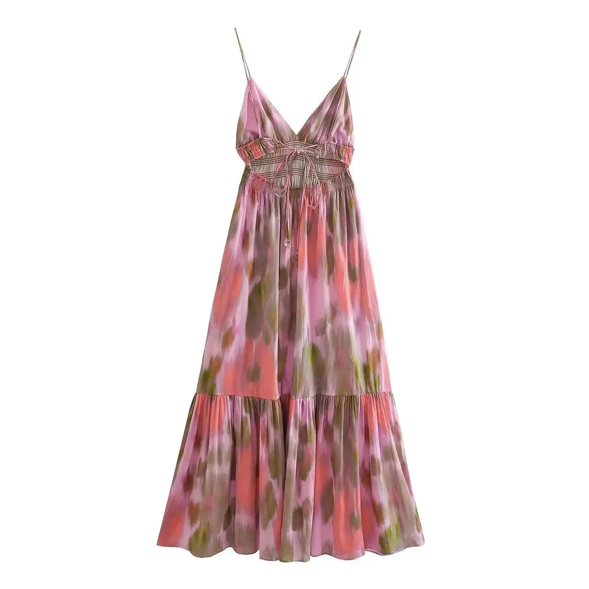 Palm Poetry Printed Dress