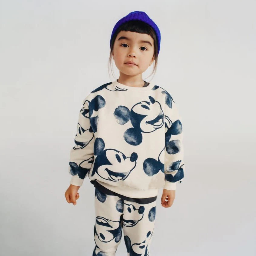 2Pcs Baby Boy Clothes Set Mickey Long Sleeve Kids Sweatshirts + Pants Spring Autumn Toddler Baby Girl Tracksuit Clothing