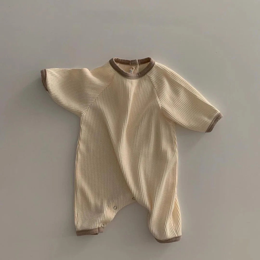 Unisex Baby Romper Rainbow Long Sleeves Cotton Kids Pullover Jumpsuit
