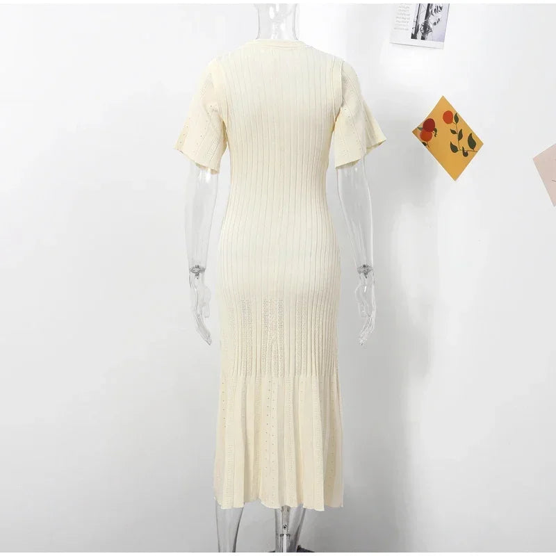 Sculpted in Soft Knitwear for Feminine Forms & Timeless Dress