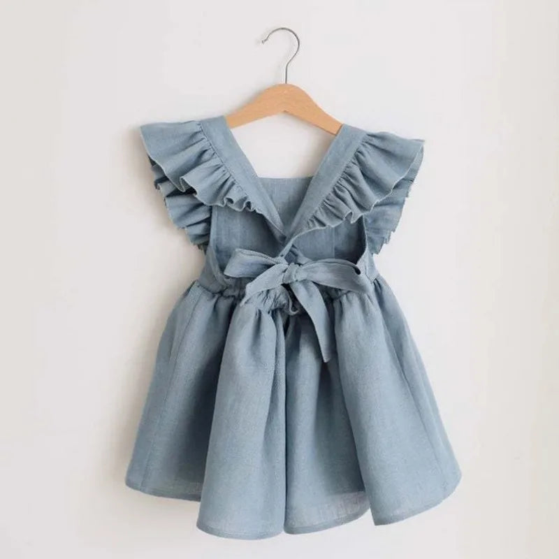 Toddler Girl Cotton Ruffles Infant Dress