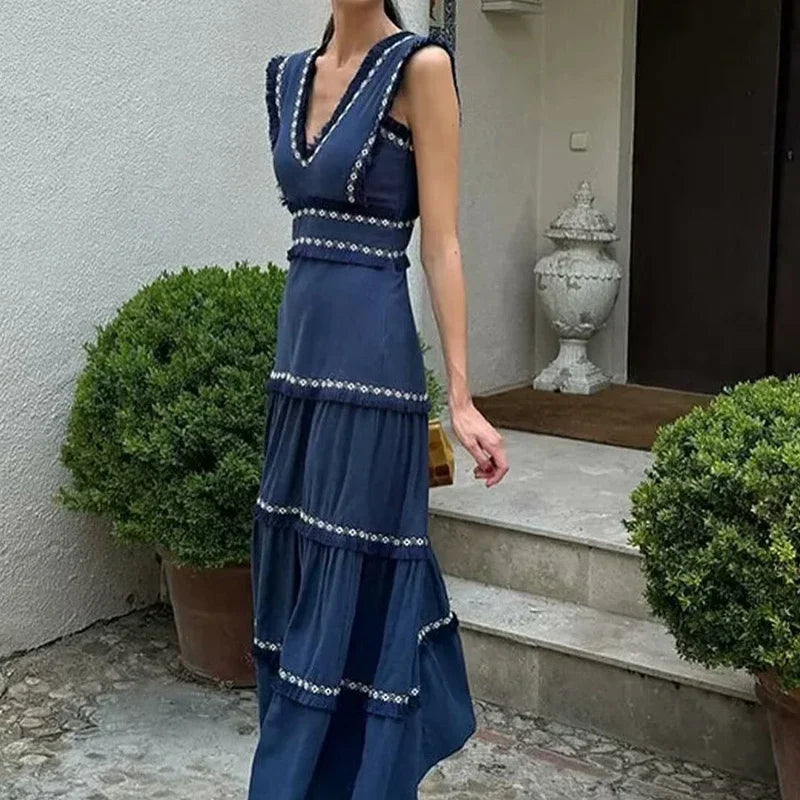 Coastal Blue Muse Vintage Slip Dress