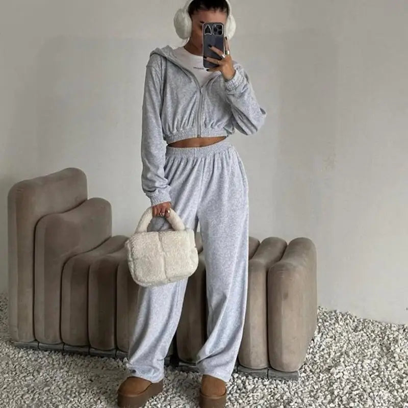 Urban Ease Hooded Two-Piece Set