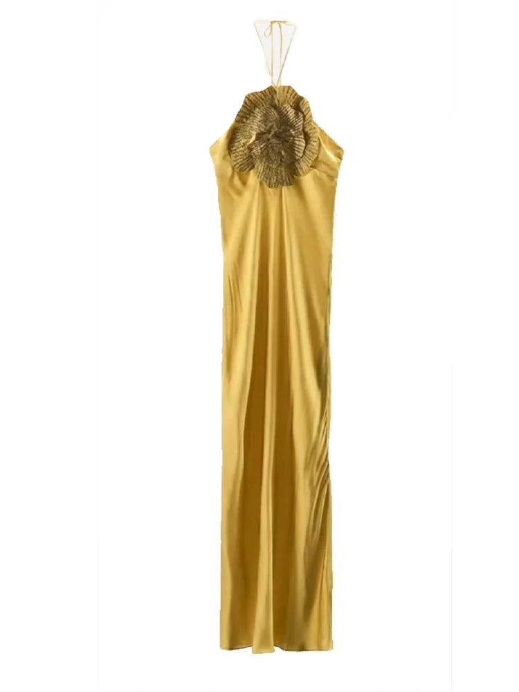 Blossom Siren Satin Mermaid Gown